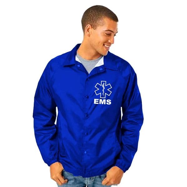 Service and First Responders EMS Coaches Jacket Event Staff Men’s and Women’s Cosplay Windbreaker2