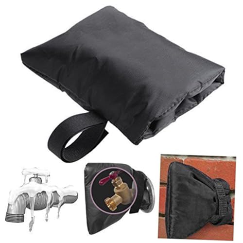 4個 水道管凍結防止用防水水栓カバー オックスフォード シルク綿芯で保温 伸縮スト 付きで簡単装着 凍結 日焼け防止に適合