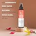 Rose Water Spray for Face - USA Made with Hydrating Natural & Organic Ingredients for Glowing Skin, Alcohol-Free Rosewater Toner Mist with Witch Hazel & Glycerin for Dry and Sensitive Skin