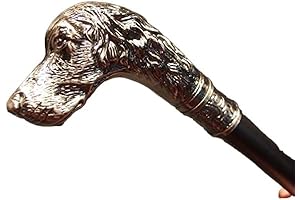 Vintage Dog Head Walking Stick for Men: A Pimp Cane for Elite Gentlemen