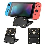 DLseego Ständer Kompatibel mit Switch/Switch OLED/Switch Lite, Faltbarer Verstellbarer rutschfest Playstand für Switch Konsole,Schwarz