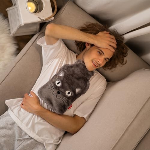 soxo Lustige Wärmflasche Mit Bezug Geschenk Für Frauen Männer Geschenke Lustig Wärmeflasche Katze 2