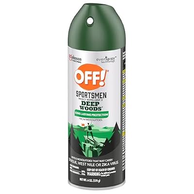 OFF! Deep Woods Sportsmen Insect Repellent Spray for Hunting Camping and Fishing 6 Ounce (Pack of 2)