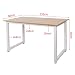 WilTec Escritorio 120x60x70cm Color Roble con Tablero MDF y Patas Ajustables de...