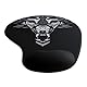 CSL - Mauspad mit Gelkissen - Titanwolf Gaming Handgelenkauflage - Mousepad - Gel Handballenauflage Handauflage Gelpolster ergonomisch - wasserabweisend und abwaschbar - schwarz