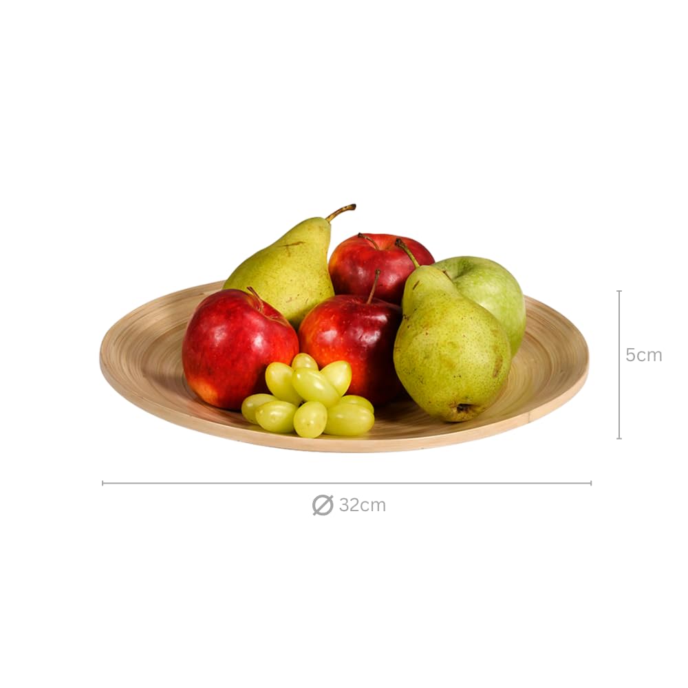 Kesper | Obst- und Gebckschale| FSC-Bambus | flach  32 cm | nachhaltige  Bambusschale fr Obst, Snacks & Gebck, dekorativ & robust | 53020 :  Amazon.de: Kche, Haushalt & Wohnen