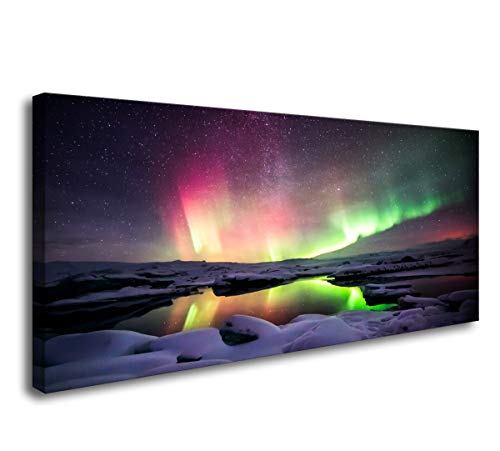 S01850 Wall Art HD Printed Aurora Borealis Painting on Canvas Printing Decoration Room Canvas Prints for Home Decor