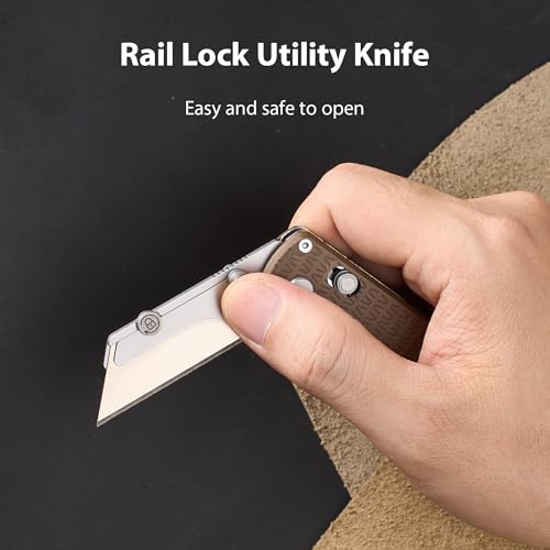 Image of OKNIFE U1 Pro Multitool Folding Utility Knife with Folding Screwdriver, Quick Change Blade, Rail Lock & Pocket Clip for Men Women (PEEK)