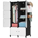 Anenz Portable Wardrobe Closets, 14''x19''Large Cube Storage Organizer System Cabinet Bedroom...