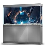 LYYAB Pegatinas de fondo para acuario, túnel, ruina, misterio, autoadhesivas, para pecera, reptil, terrario, decoración, póster (60 x 30 cm)