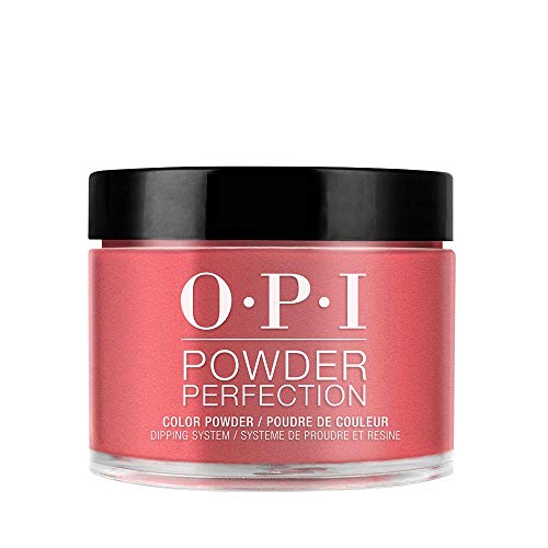 OPI Powder Perfection, Color So Hot It Berns, Red Dipping Powder, 1.5 oz