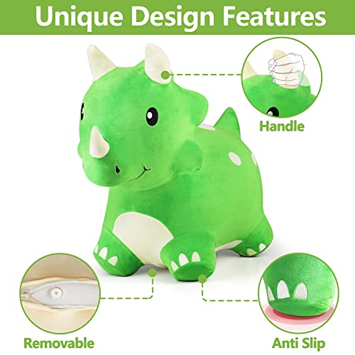 iPlay, iLearn Bouncy Pals Kids Dinosaur Hopper Toys, Toddler Plush ...