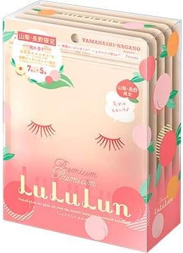 Amazon 山梨 長野のプレミアムルルルン 桃の香り 7枚入 5袋 ルルルン フェイスパック 通販
