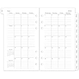 Aperçu de l'agenda 2026-2027 : pages de calendrier mensuel de 18 mois, à partir de juillet. 2026 à décembre 2027. Chaque mois a un onglet mensuel pour que vous puissiez le trouver rapidement.