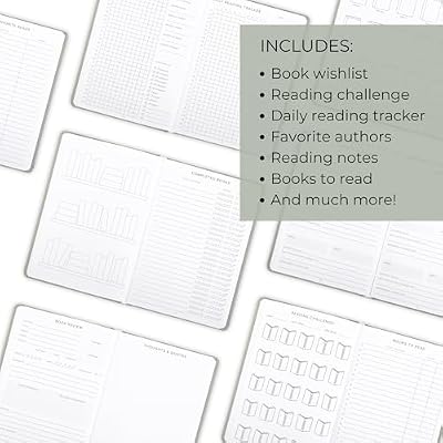 ZICOTO Beautiful Reading Journal for Book Lovers - Linen Hard Cover Book Makes a Great Gift for Readers - The Perfect Tracker with Reading Log & Review Pages For Keeping Notes on Your Favorite Books