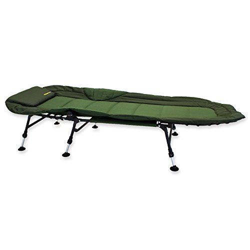 Karpfenliege Angel Domäne Nightwalker Pro Comfort Bedchair mit 6 Beinen
