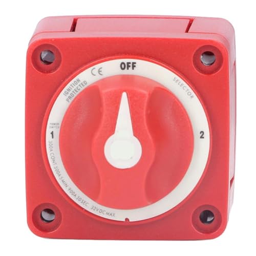 300A Switch 3 Position Dual Power Disconnect Cut Off Isolator Compatible with Marine Boat Car Trailer RV