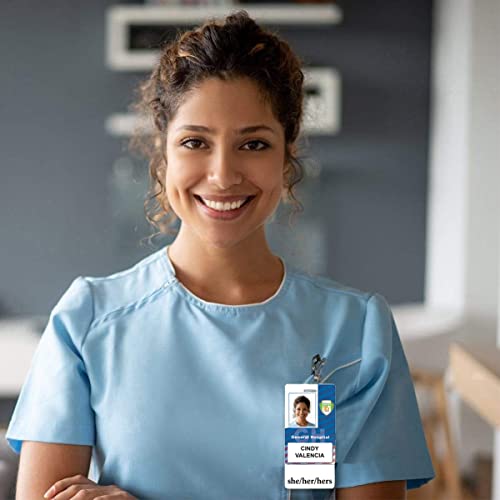 Porte-badge vertical anti-déversement blanc Specialist ID Badge Buddy