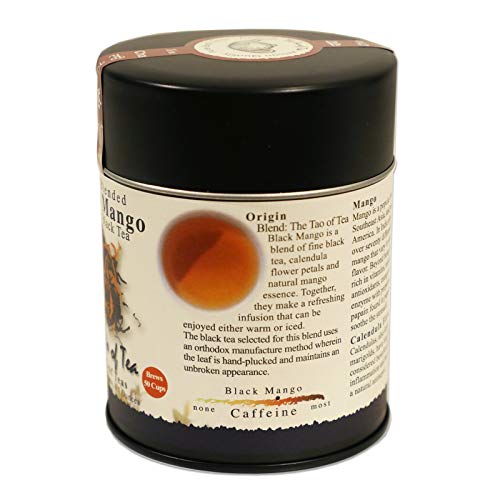 The Tao Of Tea, Black Mango Black Tea, Loose Leaf, 4 Ounce Tin #TOP1