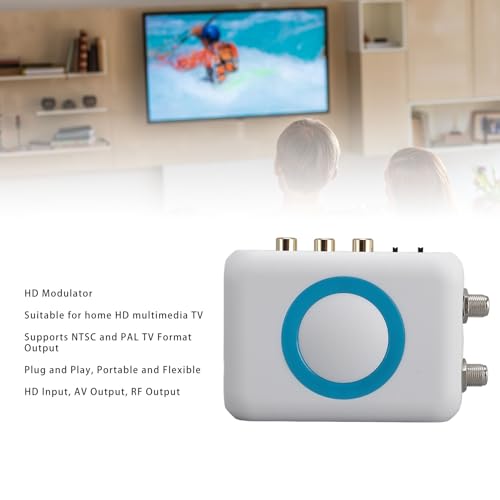 HDM66 HD Modulator - RF Modulator Support PAL NTSC Format Output to RF Modulator,HDMI Modulator for CATV Support PAL NTSC Format 1080P PLL Control - Thumbnail 4