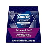 Oral-B 3DWhite Luxe Whitestrips Advance Seal, 14 Whitening Treatments