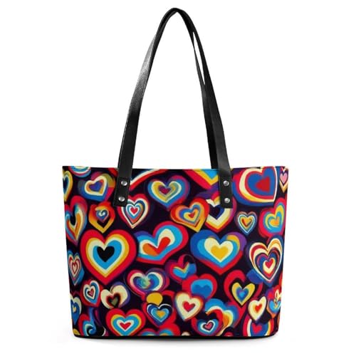 Large Casual Soft Leather Purse Fashion Handbags Tote Bag With Zipper miniatura 1