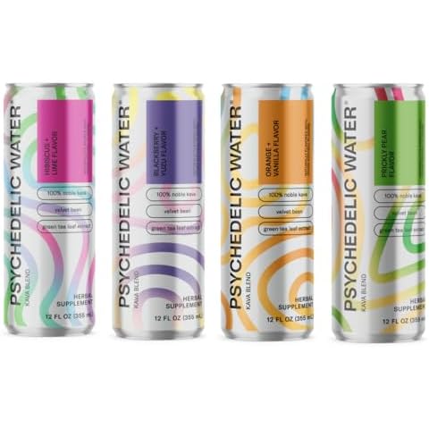 Psychedelic Water Mixed 48 Pack Kava Relaxation Drinks Cover