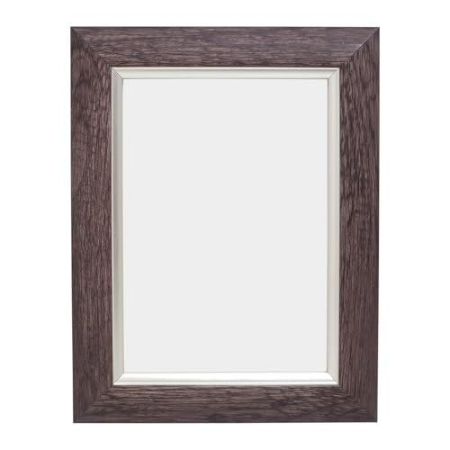 Image of GOLDEN PEACOCK Set of 2 Antique Dusty Grey 5x7 Inch Photo Frames | Elegant Wall & Tabletop Picture Frame for Home Decor and Gifting