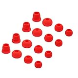 16pcs Replacement Ear Tips Ear Buds Ear Gels for Beats by dr dre Powerbeats 2 Wireless Stereo Earphones, JNSA Eartips Earbuds Eargels for Powerbeats3 Powerbeats2, SML &Double Flange, Red