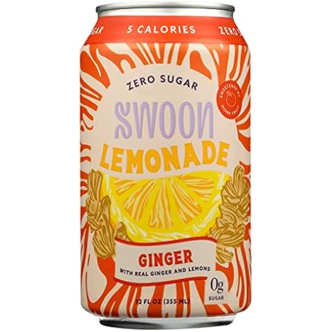 Swoon Ginger Lemonade, Zero Sugar, Gluten Free, 12 Fluid Ounce (Pack of 12) Cover