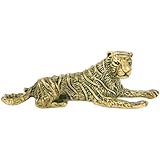 Mini sculpture animale : cet ornement présente un design rétro inspiré des figurines de tigre, à la fois créatif et décoratif. petit élément de décoration tigre