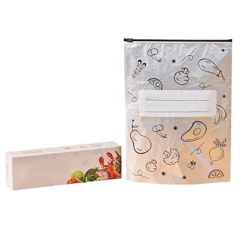 Generic - Sacs de conservation et de stockage des aliments réutilisables à fermeture coulissante avec fond plat, en feuille d'aluminium, adaptés à la conservation des aliments en cuisine et à la (C, One Size)
