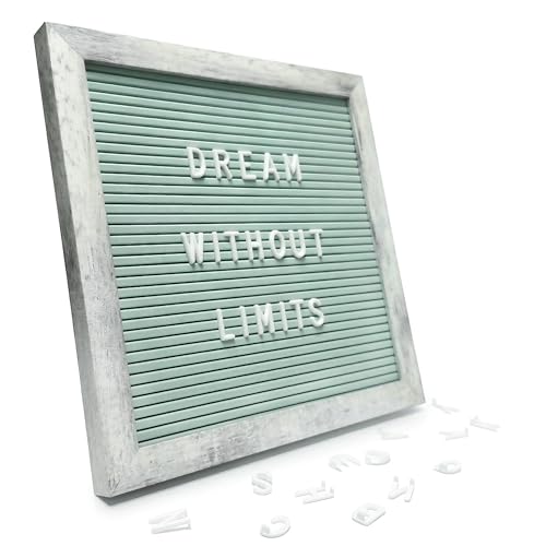 Tableau à lettres turquoise rustique C CRYSTAL LEMON grand format déco murale vintage bois
