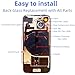 ZVB 15 Back Glass Replacement Kit with Plate & Flex Cable and All Parts, Blue, 6.1 Inch for iPhone 15 Back Cover Glass, with Repair Tools (Blue)