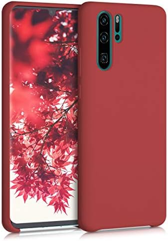 kwmobile TPU Silicone Case Compatible with Huawei P30 Pro - Case Slim Phone Cover with Soft Finish - Papaya