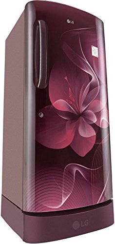 Image of LG 235 L 4 Star Direct Cool Single Door Refrigerator(GL-D241ASDX.DSDZEBN, Purple, Base Stand with Drawer, Inverter Compressor)