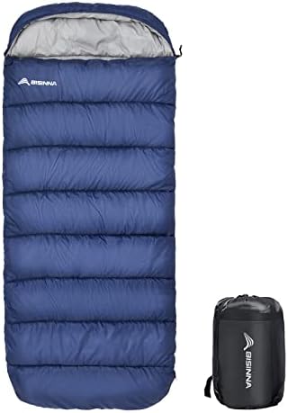 BISINNA Saco de dormir XXL (230 x 100 cm) para adultos grandes e ...