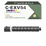 C-EXV54 EXV54 Cartuccia di toner compatibile per stampante Canon IR-ADV C3025 C3025i (1, nero)