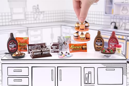 MGA's Miniverse Make It Mini Food - Brunch Multipack - Mini Przedmioty Hershey w Ukrytych Opakowaniach - DIY, Zabawa Żywicą, Repliki Jedzenia - dla Kolekcjonerów i Dzieci (8+), NIEJADALNE