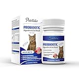 PetriTailor Probiotics for Cats – Digestive Enzymes with Prebiotics for Gut Health, Constipation & Diarrhea Relief, Immune & Itch Support
