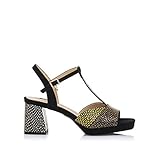sandalias tacon medio ancho Tipo de tacón Bloque Sandalias Mujer MARIAMARE  Sandalias 68071  MARIAMARE Mujer  Sandalias Zapato de tacón  Cierre con Hebilla  49397  Negro  36