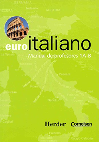 Portada de Euro italiano manual de profesores 1a-b