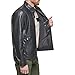 Dockers Men's The Dylan Faux Leather Racer Jacket, black, X-Large