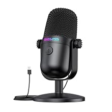 Vivid Voice Enjoyment: The USB microphone can clearly capture the voices of gaming players, whether it is multiplayer online games, cooperative games or competitive games, thereby improving the collaboration and competitiveness of the game. Cardioid ...