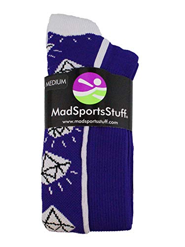 Image of MadSportsStuff Softball Socks with Diamonds for Girls Women Kids Youth Adult Over the Calf Soccer