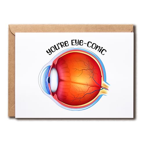 GoGiArt Youre Eye-Conic Card - Ophthalmologist Doctor - Greeting - Eye Pun - Medical Card - Gift For Student Doctor