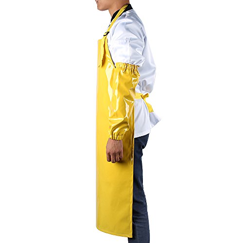 NEW Work Bib Apron,Utility Aprons for Women& Men,Water and Oil Resistant,Multipurpose Use,Come with 2 Pieces of Sleeve Covers - Thumbnail 3