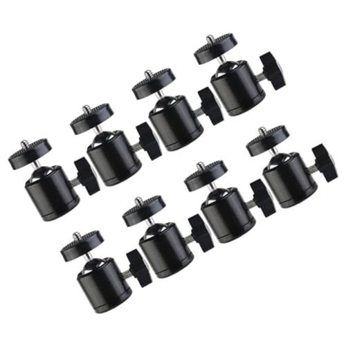 CORHAD 8 Stück Kleiner Kamerastativ Kugelkopf 1/4-zoll Metall Stativkopf Mit 360° Drehung Robustes Kamera Zubehör Für Mobile Fotografie