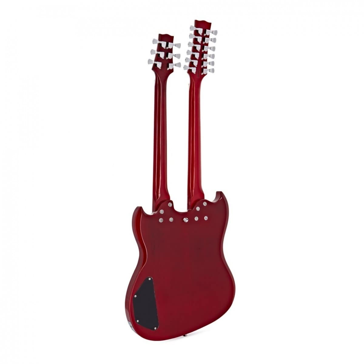 Gear4music Brooklyn chitarra elettrica a doppio manico con borsa da concerto