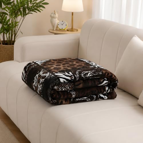 Image of Super Soft Printed Double Bed Blanket for Heavy Winter, Single Ply Mink Blanket King Size with 240 x 220 Cm -(Multicolor, Pack of 1) CP-123